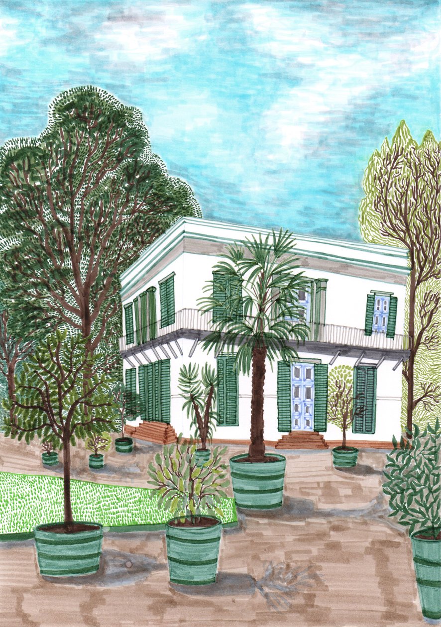 Schloss Charlottenburg, 2017 (penselpenner) av Charlotte Orr
