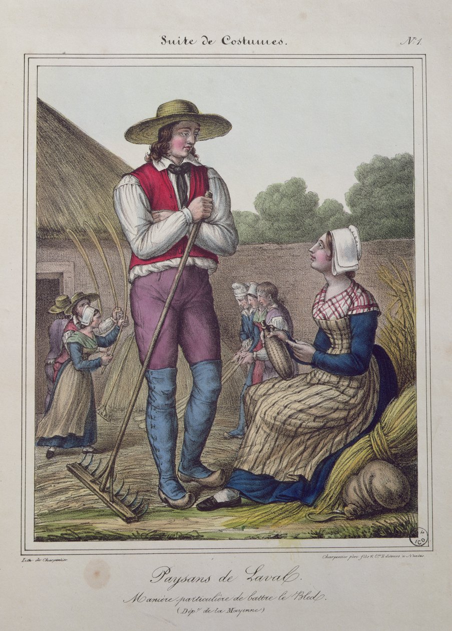 Treske mais i Laval-regionen, ca. 1845 av Charpentier