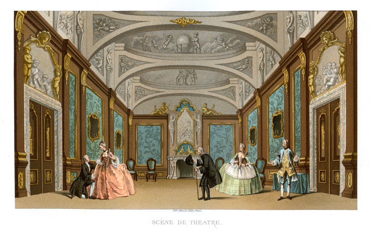 Scene fra et skuespill, 1885. av Charpentier