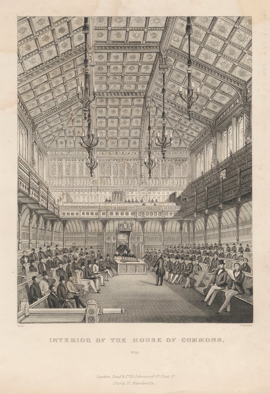 Interiør i Underhuset/ nr. 55 av Chavane