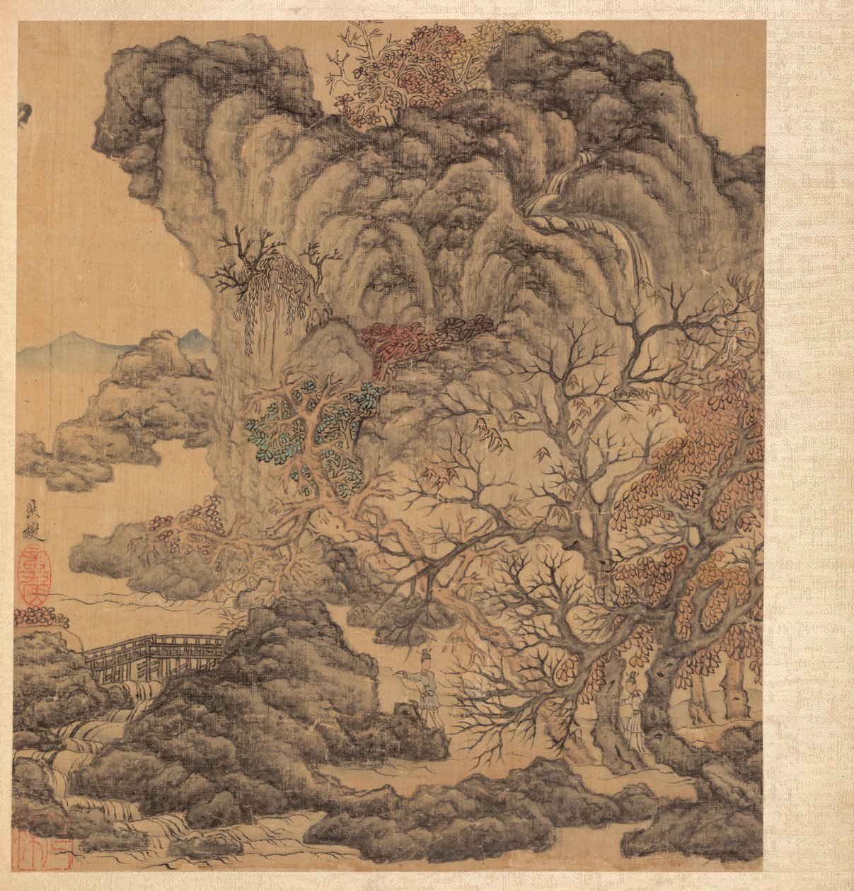 Malerier etter eldgamle mestere: Reisende i et høstlandskap, 1598-1652. av Chen Hongshou