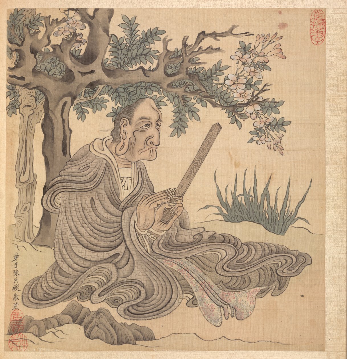 Malerier etter eldgamle mestere: A Lohan [etter Kuan-hsiu], 1598-1652. av Chen Hongshou