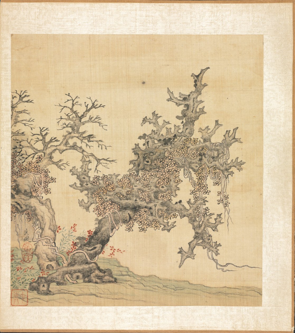 Malerier etter Ancient Masters: An Ancient Tree av Chen Hongshou