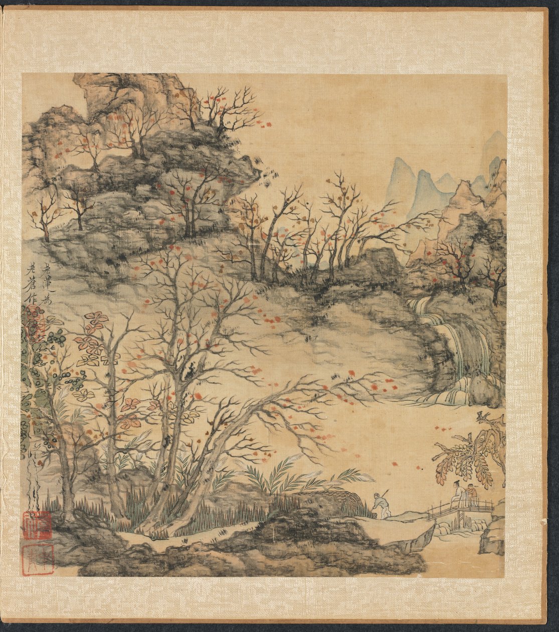 Malerier etter eldgamle mestere: Høstlandskap, 1598-1652. av Chen Hongshou