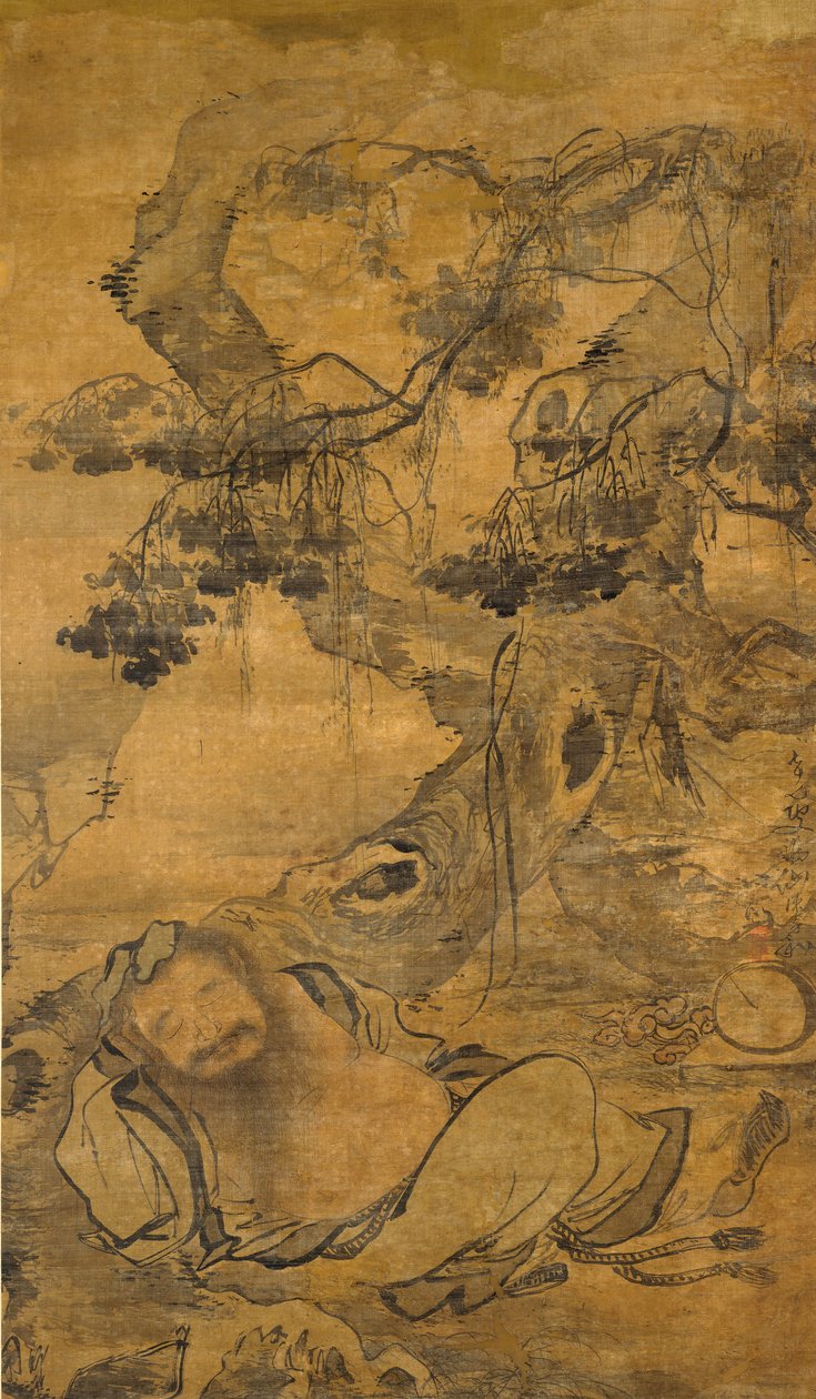 Drunken Immortal under et gammelt tre, tidlig på 1500-tallet. av Chen Zihe