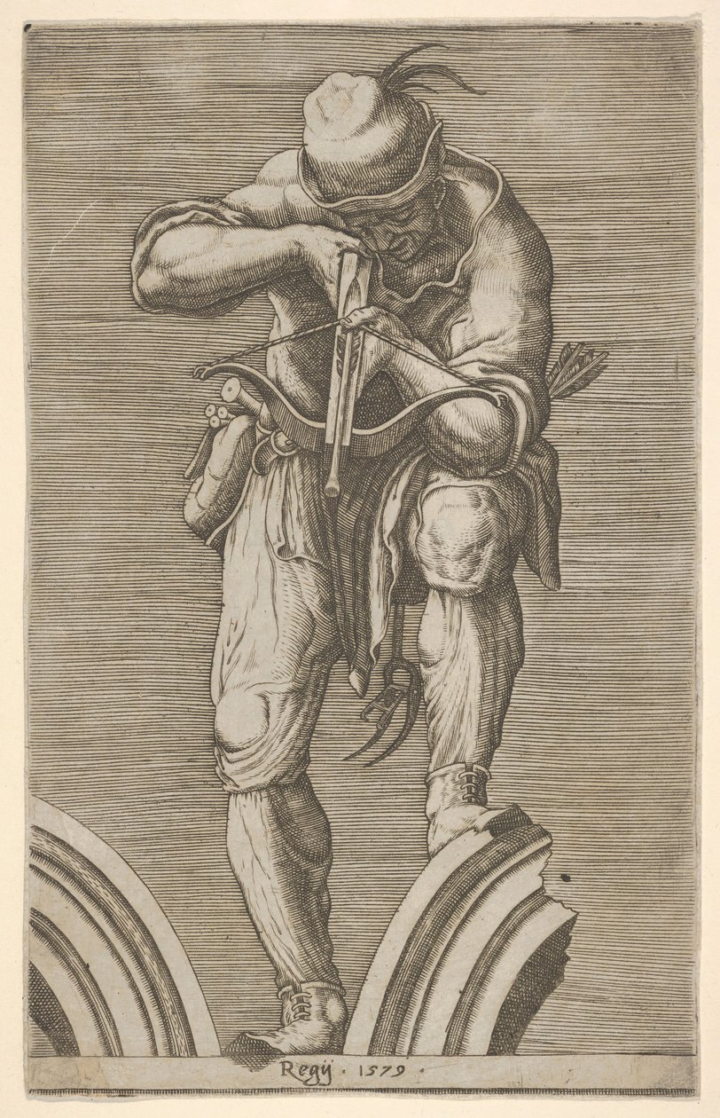 En mann som skyter armbrøst, 1579. av Cherubino Alberti