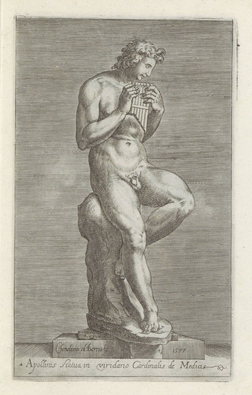 Skulptur av Apollo Statue av Apollo i Cardinal de Medici