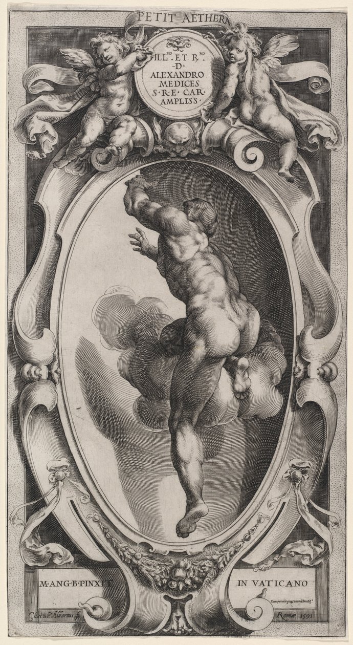 En velsignet Ånd av Cherubino Alberti after Michelangelo