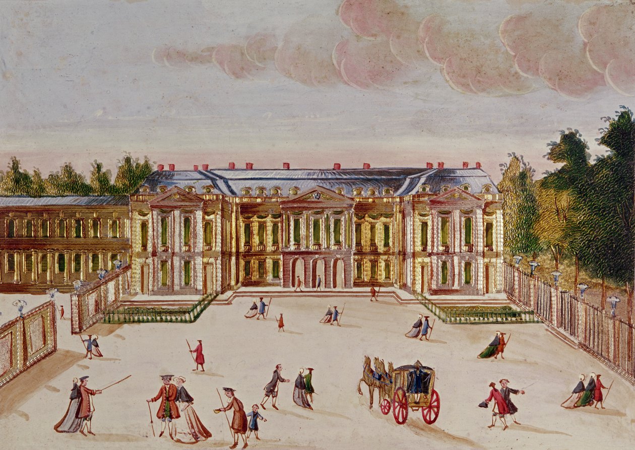 Chateau de Choisy, på gårdsplassen av Chevalier