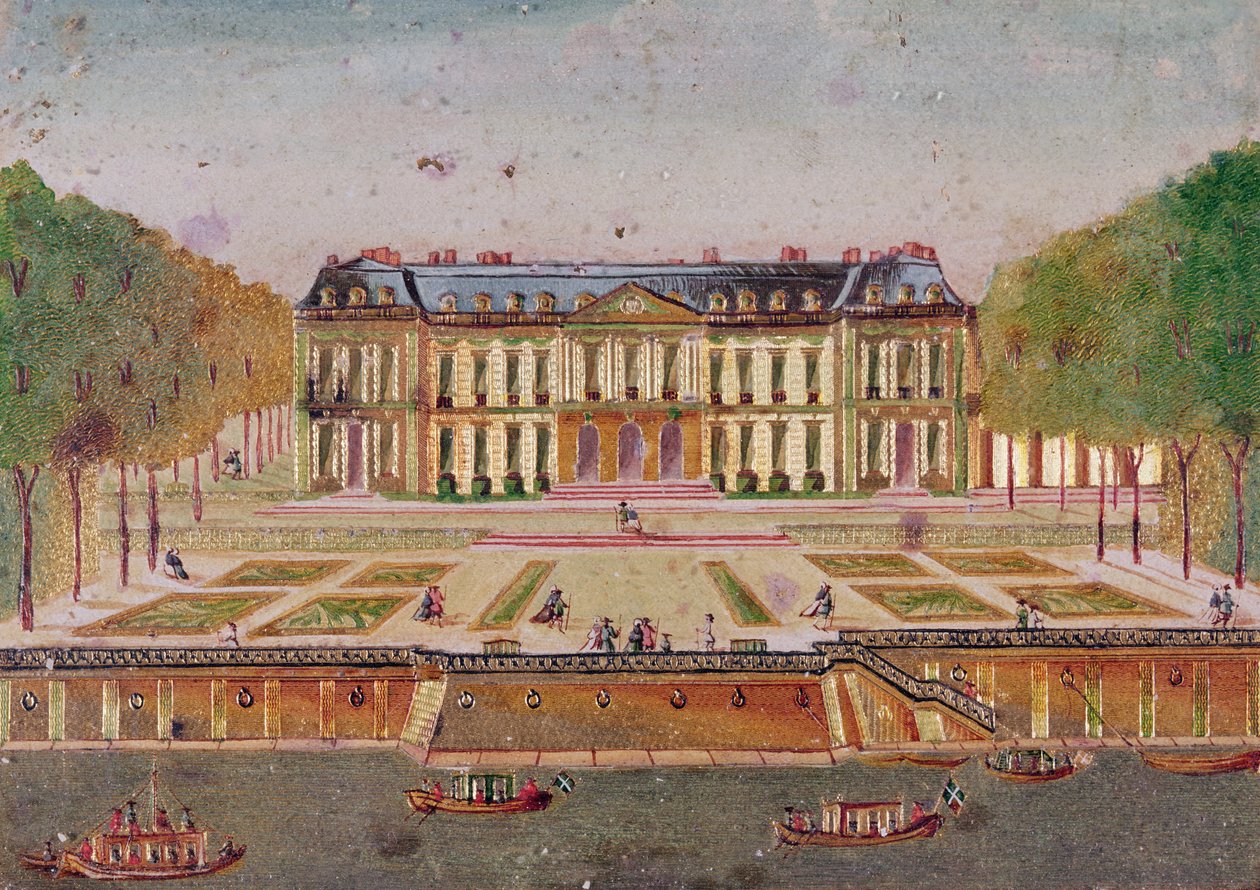 Chateau de Choisy, parksiden av Chevalier