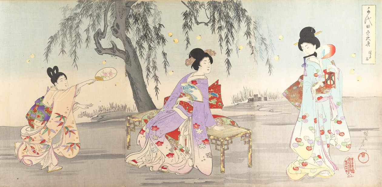 Chiyoda Castle Album of Women, 1895., 1895. av Chikanobu Yoshu