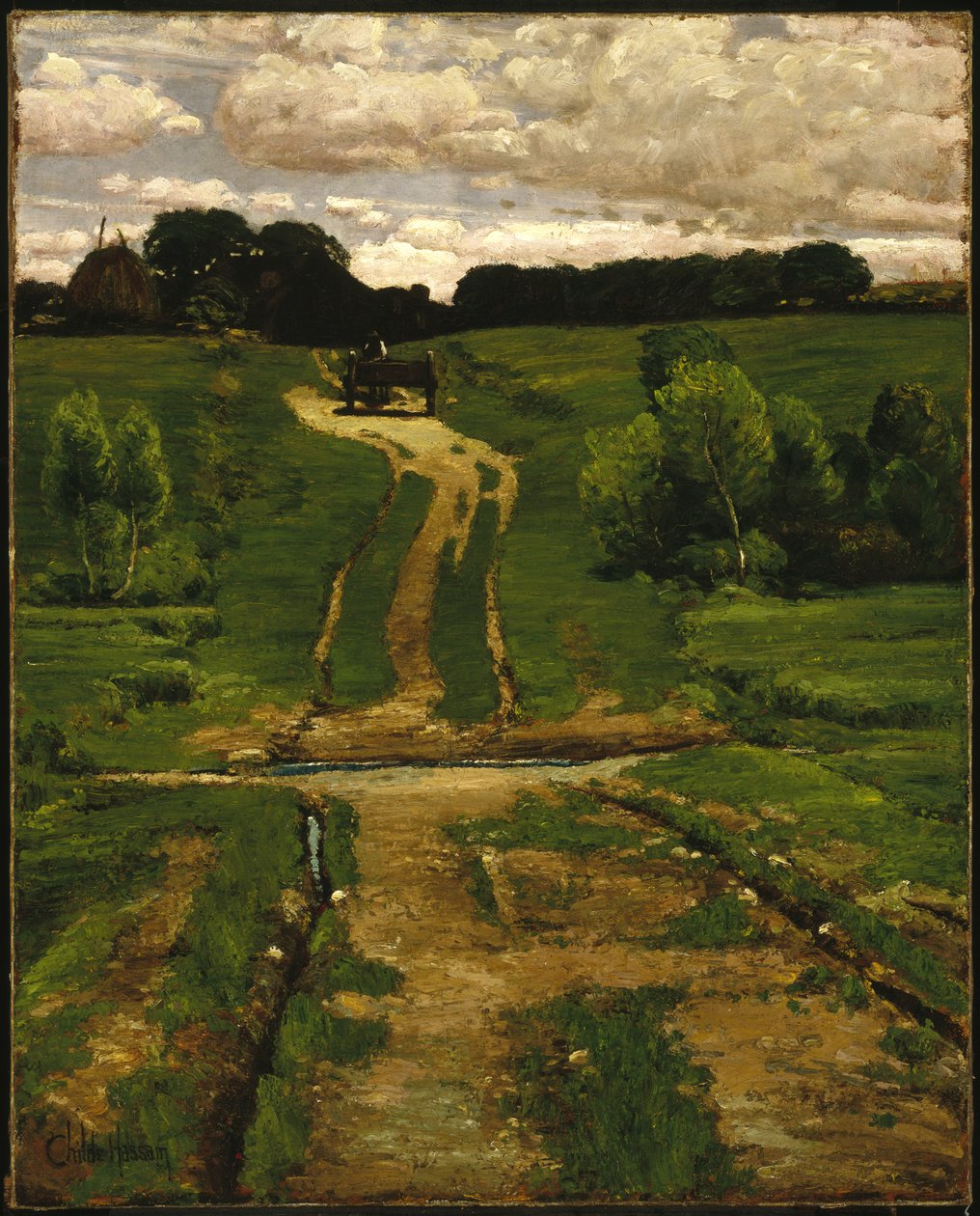 En bakvei av Childe Frederick Hassam