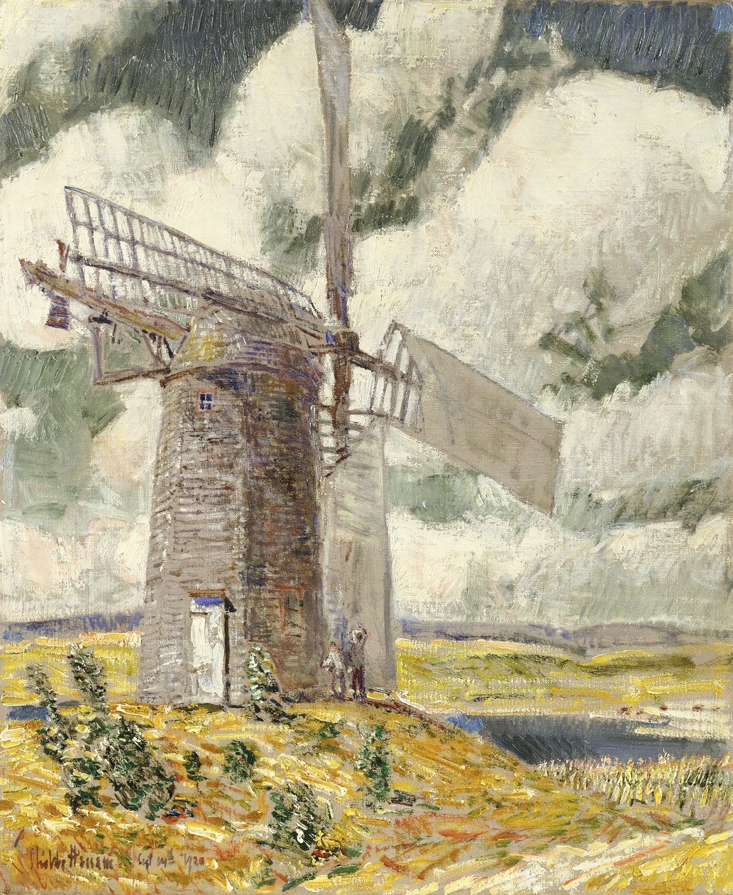 Bøyseil på den gamle møllen av Childe Frederick Hassam