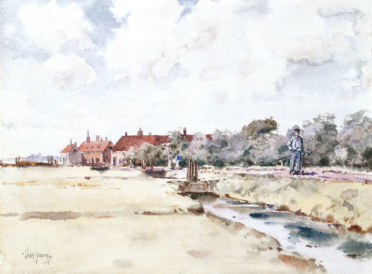 Kanalscene av Childe Frederick Hassam