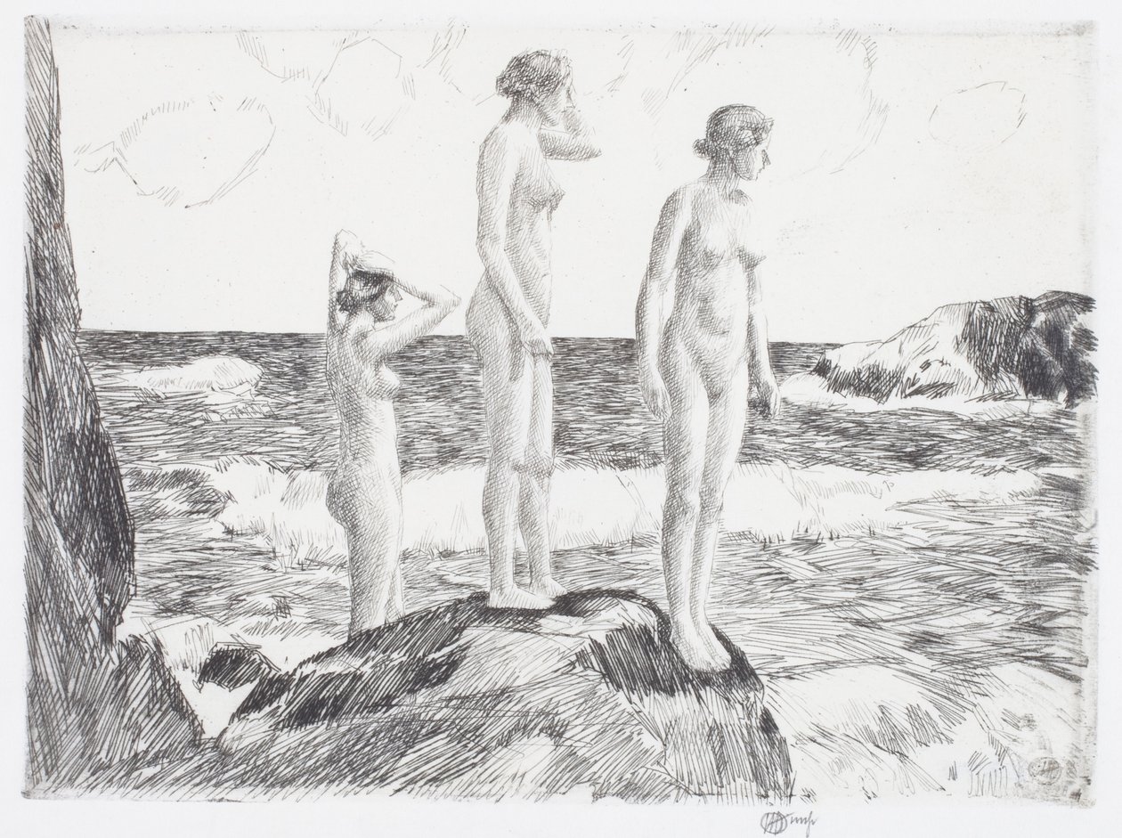 Dyphavsbadere av Childe Frederick Hassam