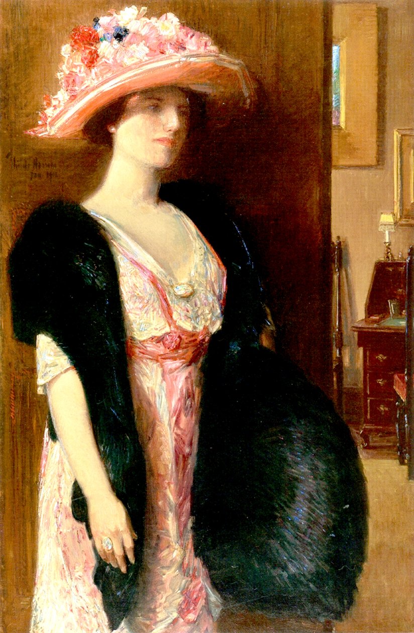 Fire Opals (olje på lerret) av Childe Frederick Hassam