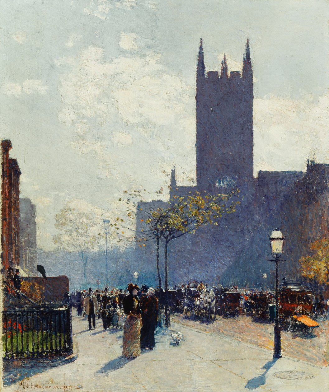 Nedre Fifth Avenue av Childe Frederick Hassam