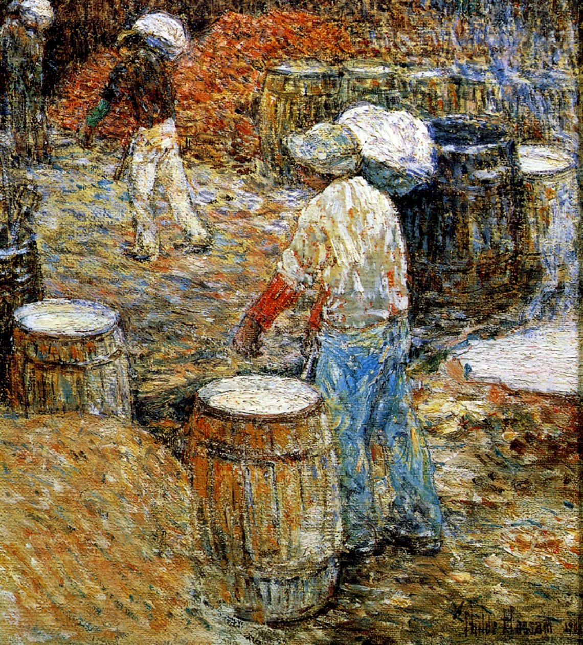 New York, Hod Carriers av Childe Frederick Hassam