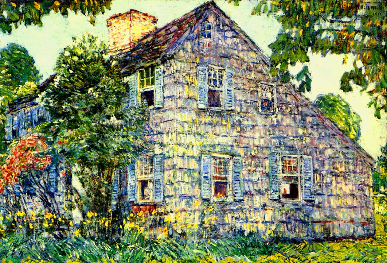 Old House, East Hampton av Childe Frederick Hassam