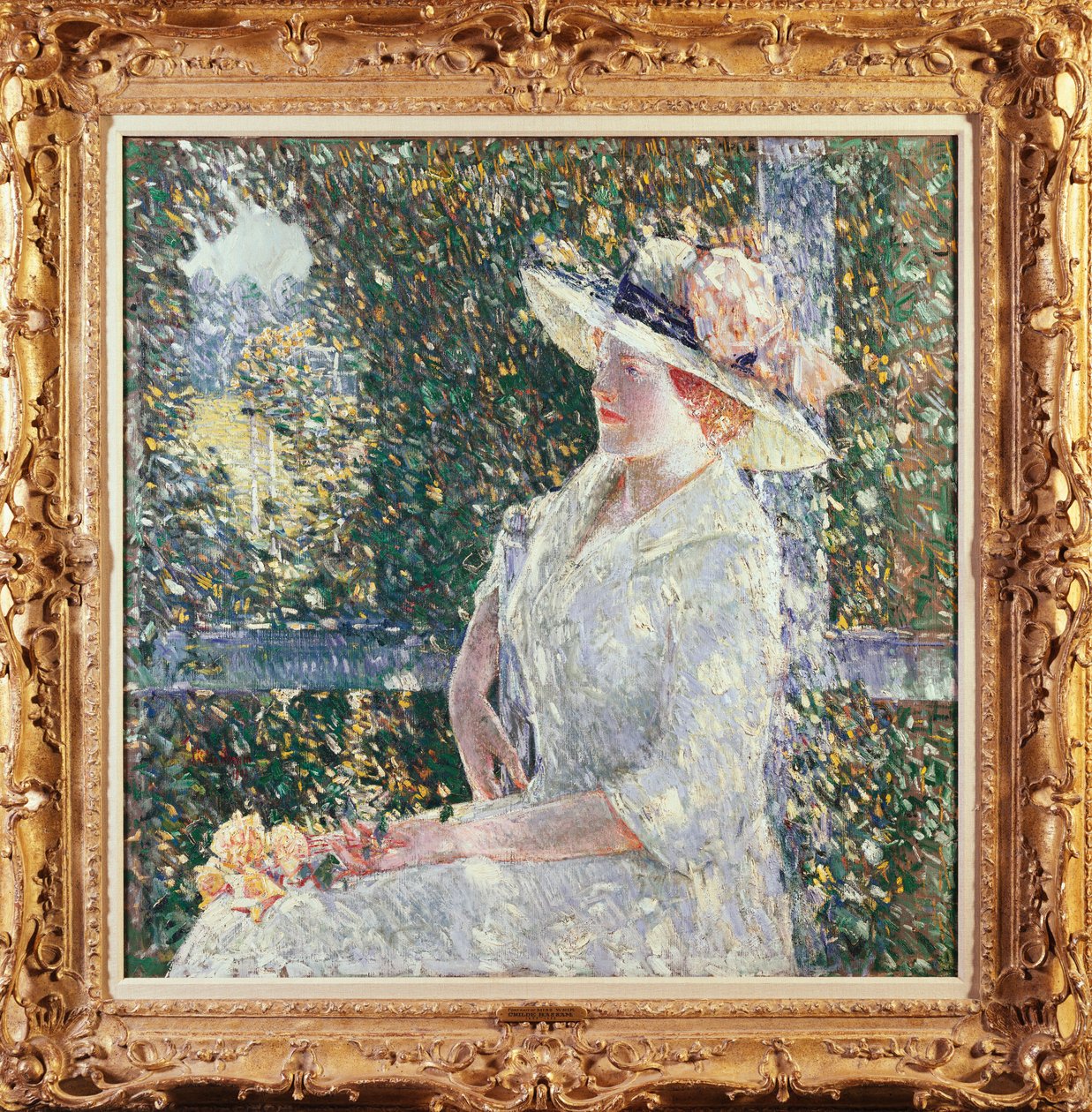 Portrett av frøken Weir av Childe Frederick Hassam