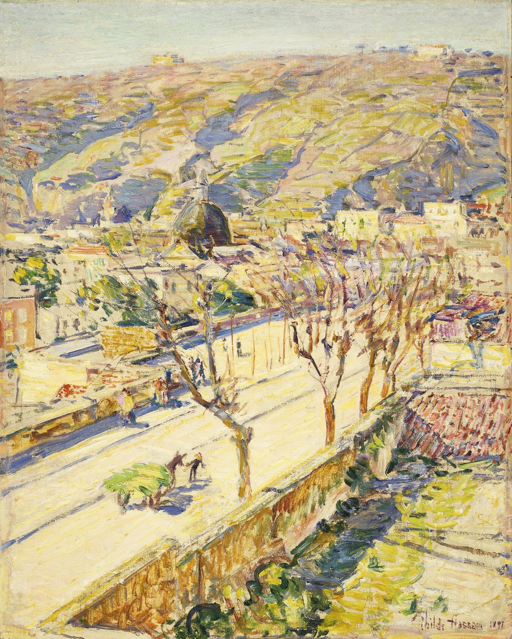Posillipo, Italia av Childe Frederick Hassam