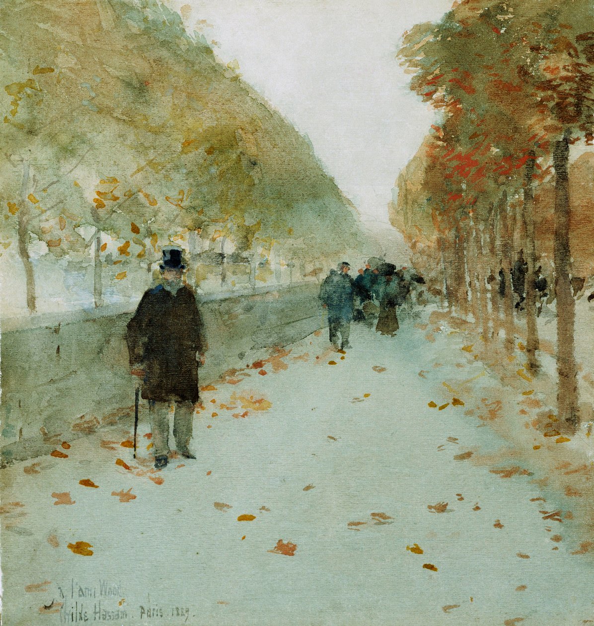 Kaien til Louvre av Childe Frederick Hassam