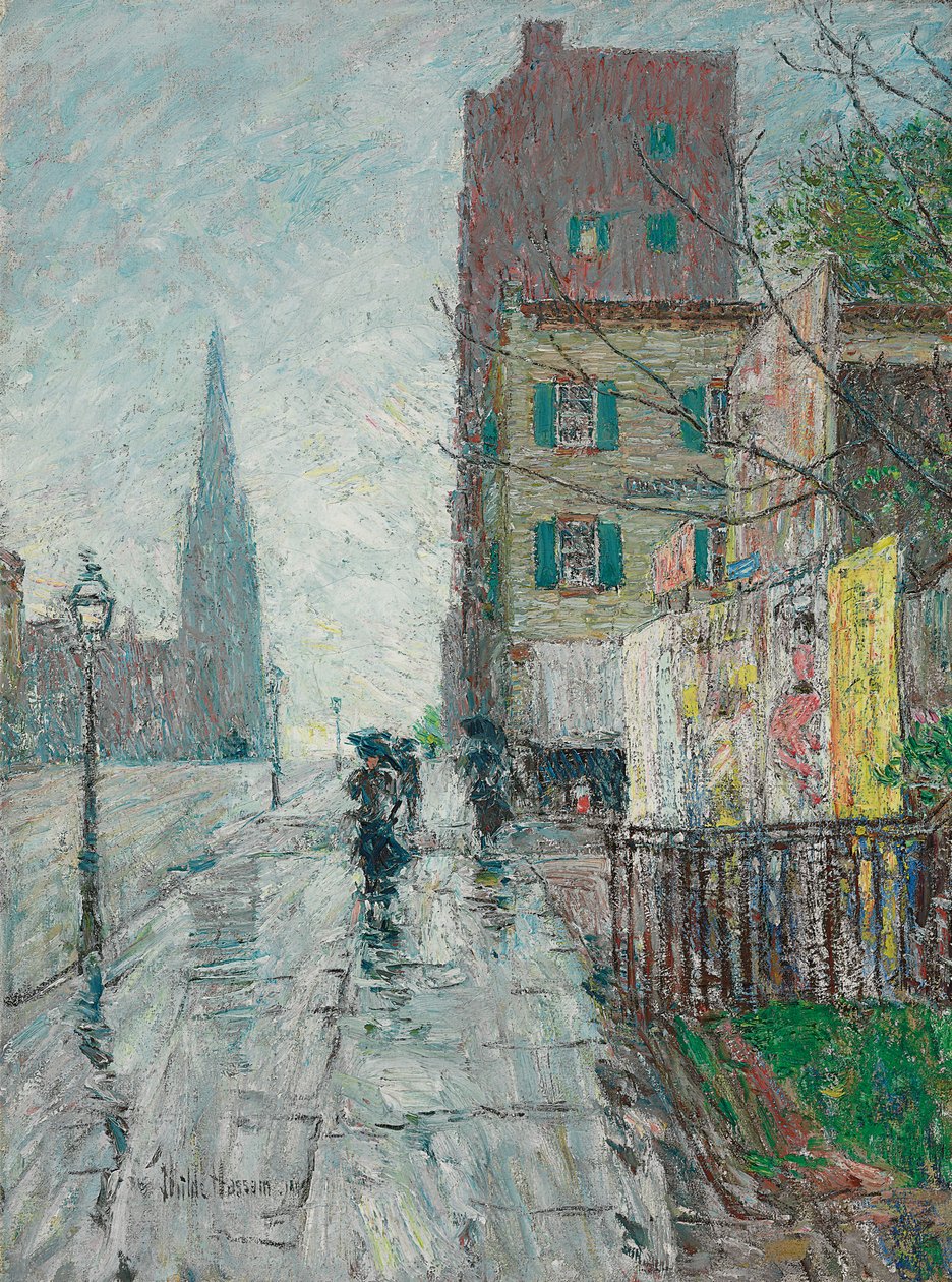 Regnfull dag av Childe Frederick Hassam