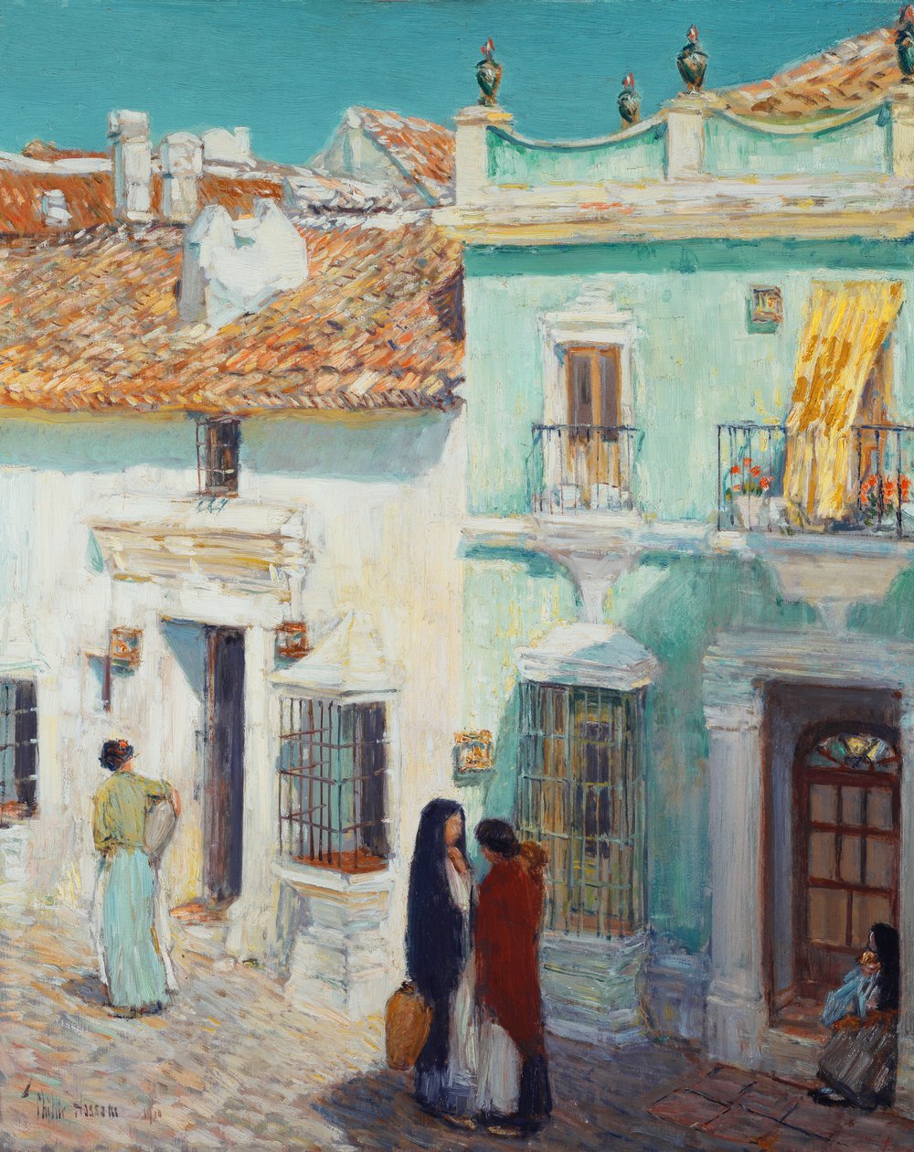 Gatescene, La Ronda, Spania av Childe Frederick Hassam