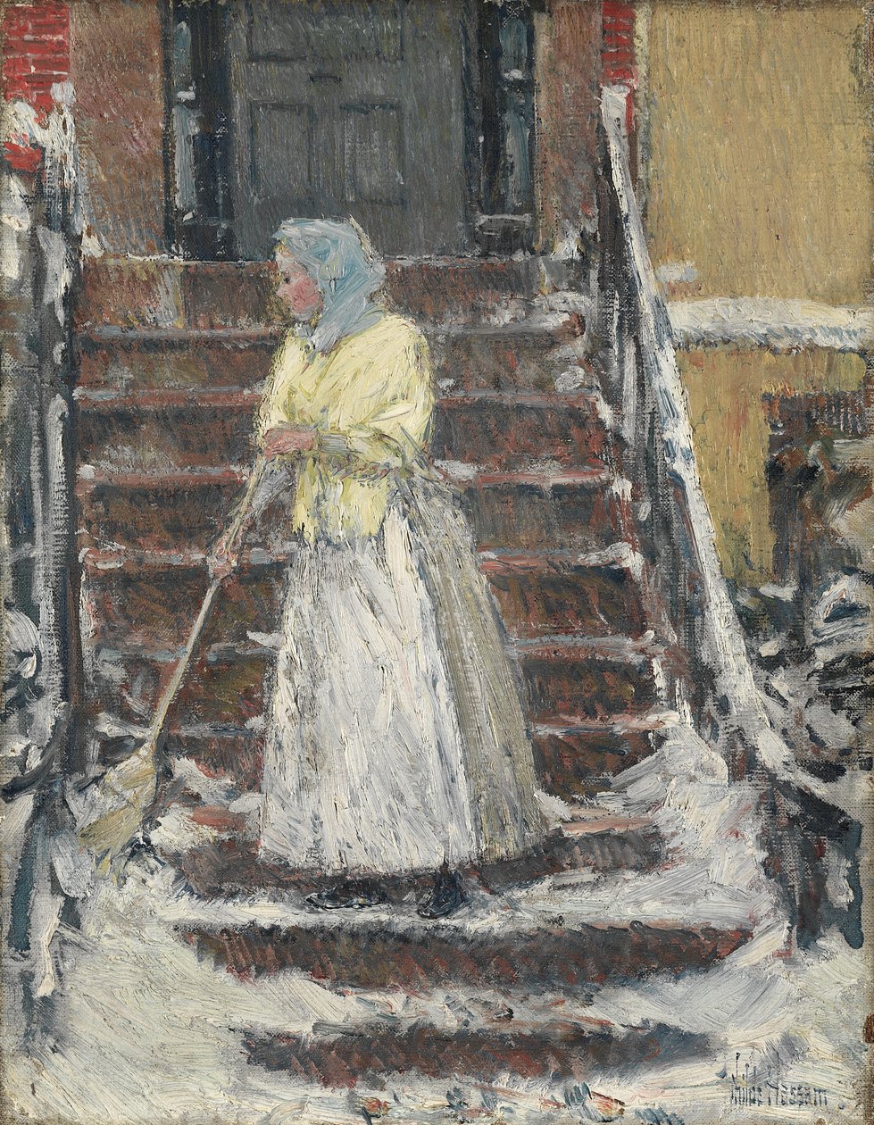 Feiende snø av Childe Frederick Hassam