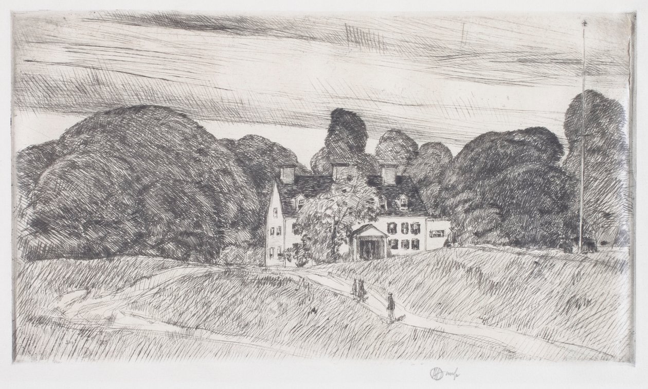 Lion Gardiner herregård av Childe Frederick Hassam