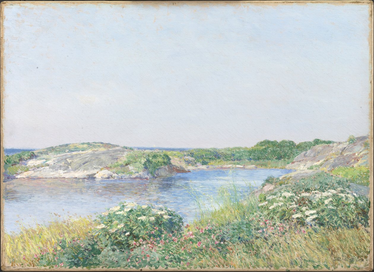 Den lille dammen, Appledore av Childe Frederick Hassam