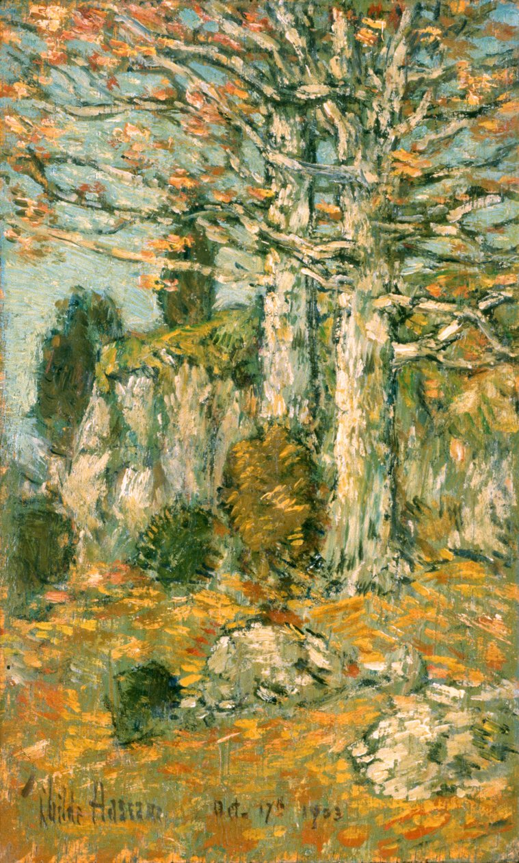 Trelandskap av Childe Frederick Hassam