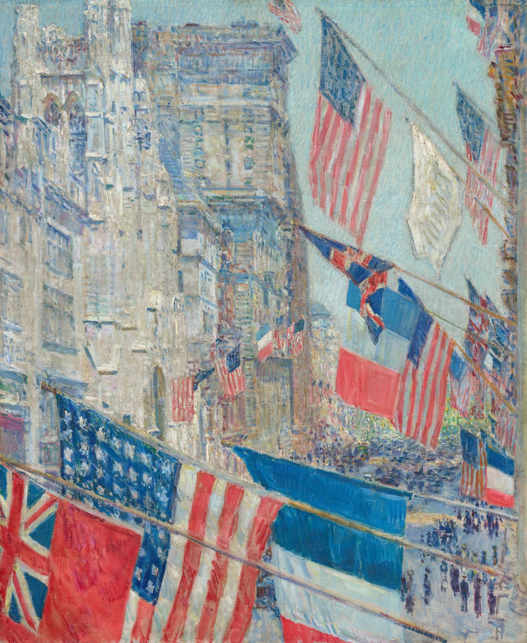 De alliertes dag, mai 1917 av Childe Hassam