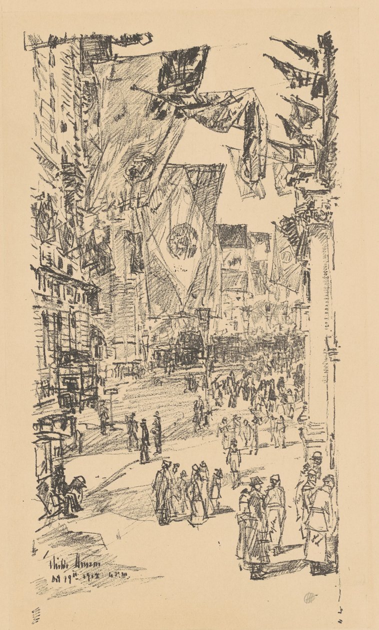 Avenue of the Allies av Childe Hassam
