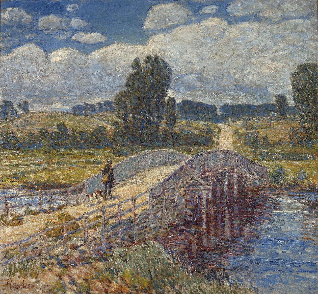 Broen ved Old Lyme av Childe Hassam