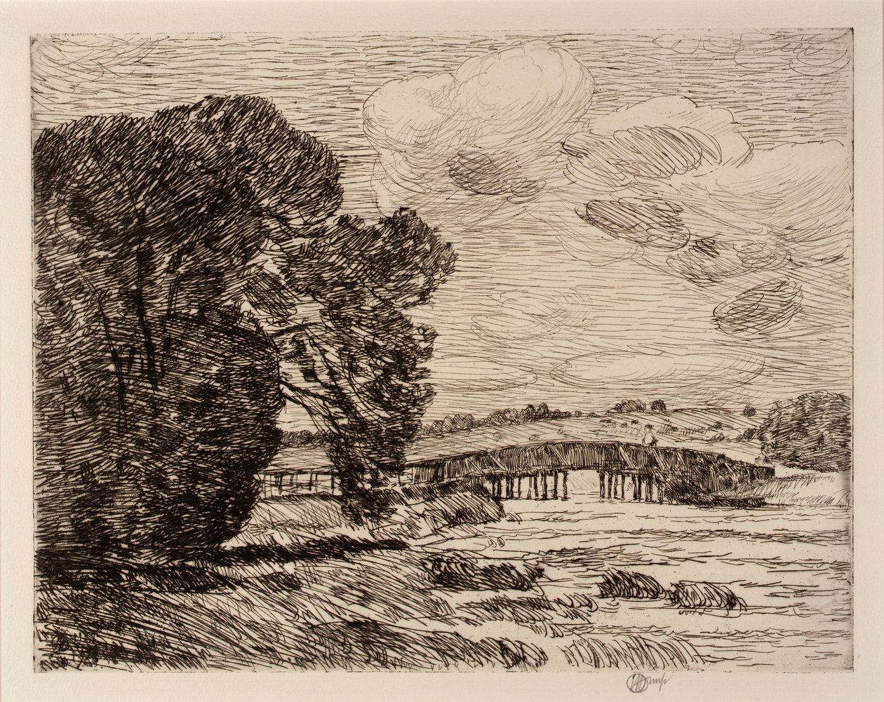 Broen ved Old Lyme av Childe Hassam