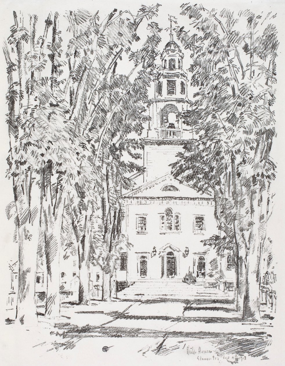 Kolonikirke, Gloucester av Childe Hassam