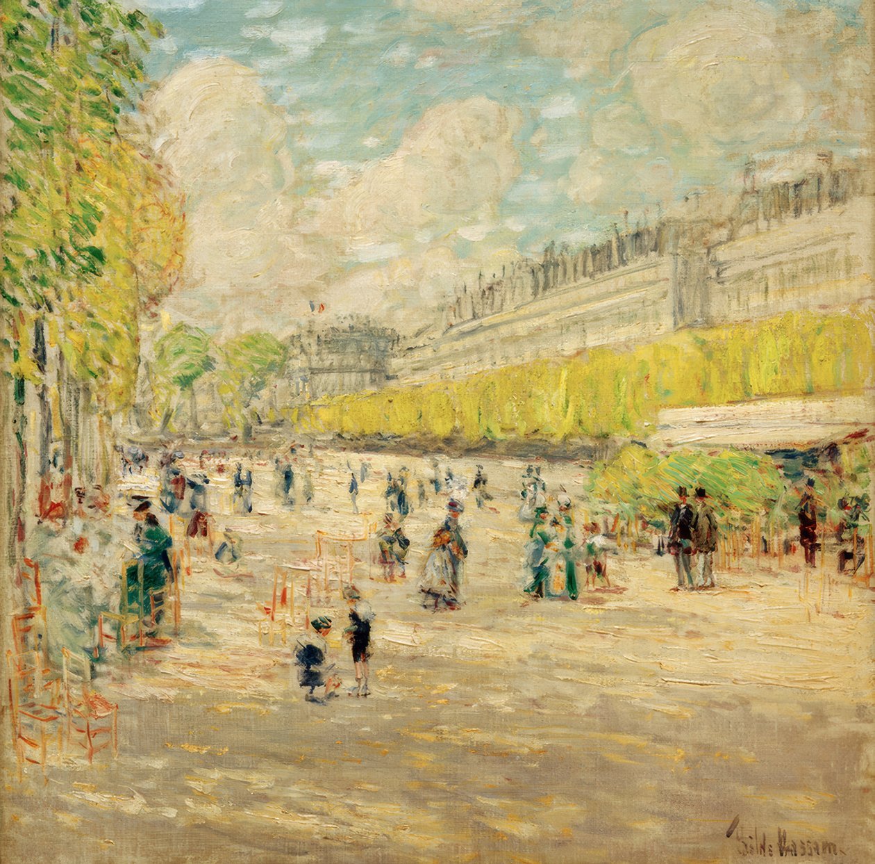 Tuileriene av Childe Hassam