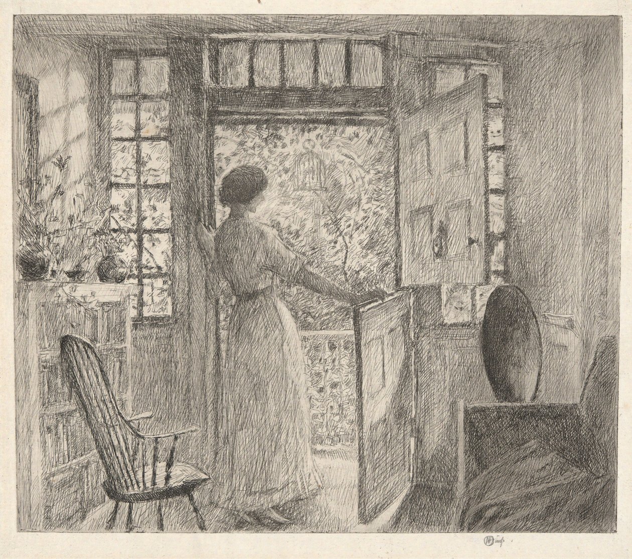Nederlandsk dør av Childe Hassam