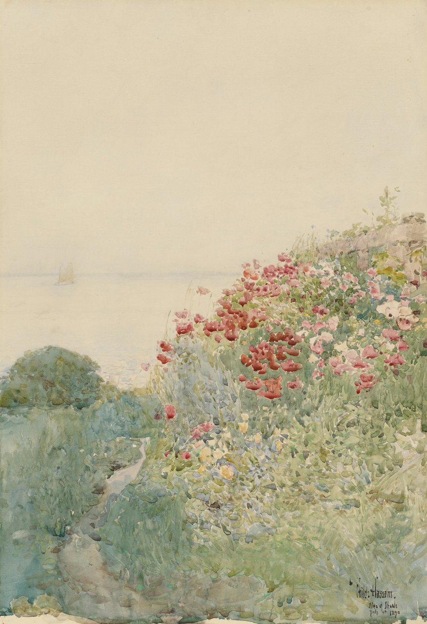 Field of Poppies, Isles of Shoals av Childe Hassam