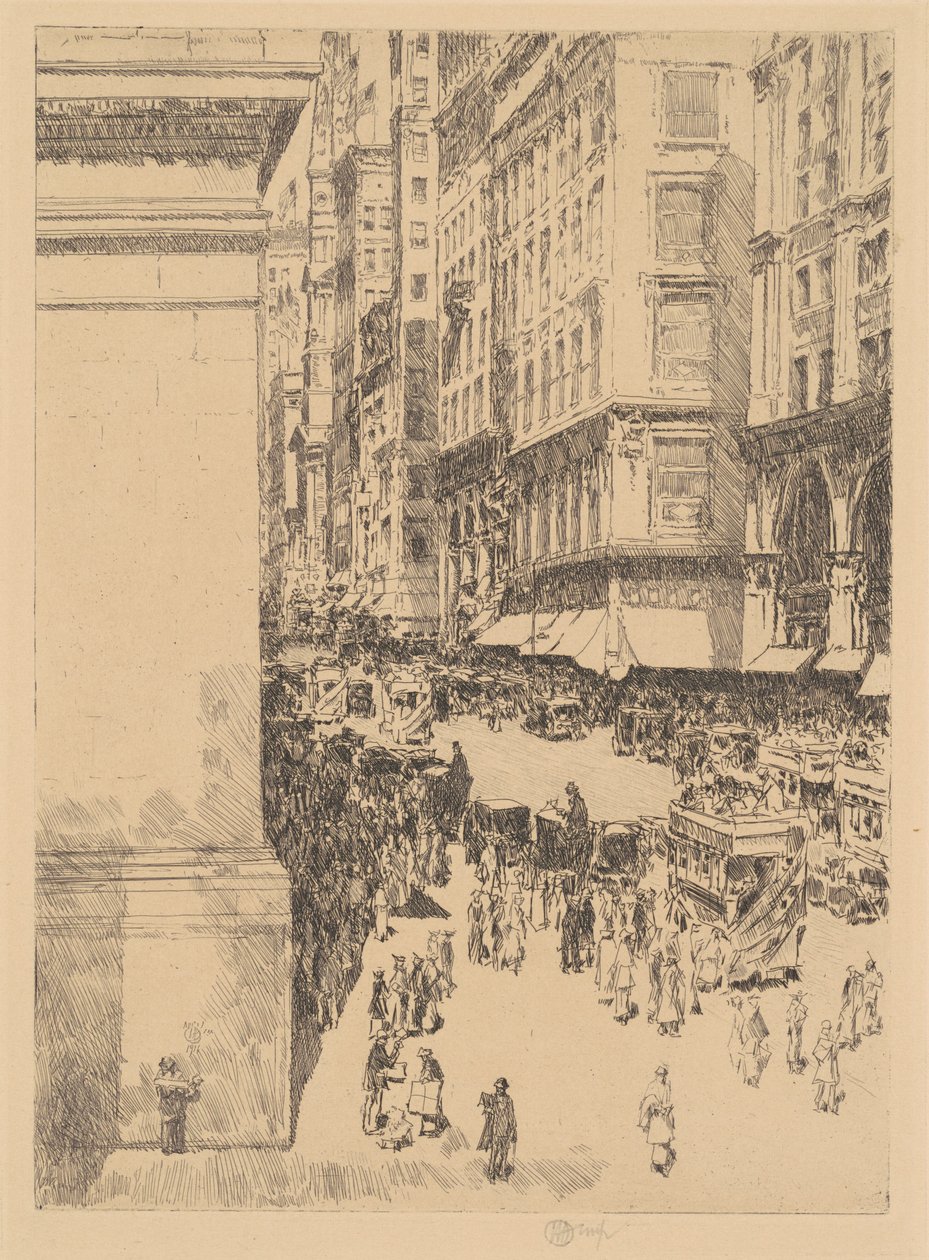 Fifth Avenue, middag av Childe Hassam