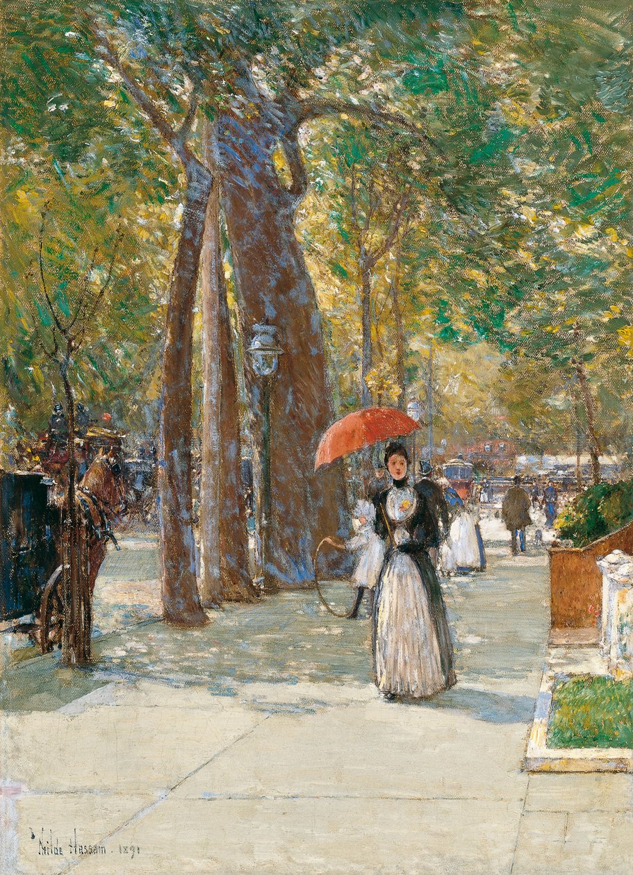 Fifth Avenue ved Washington Square, New York, 1891 av Childe Hassam