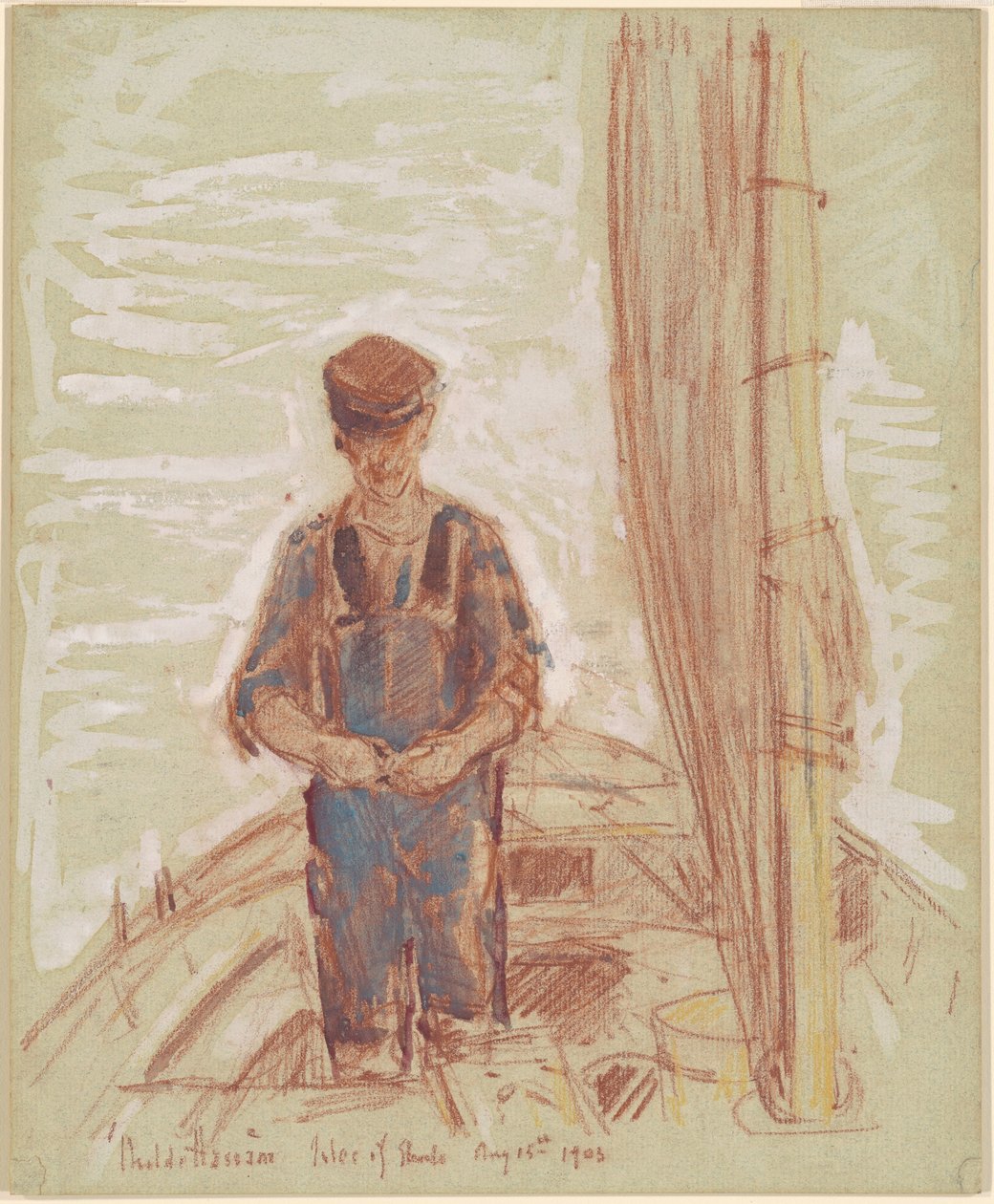 Fisherman, Isle of Shoals av Childe Hassam