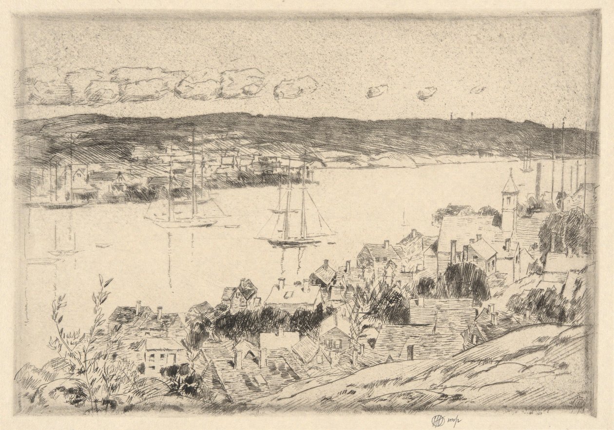 Gloucester av Childe Hassam