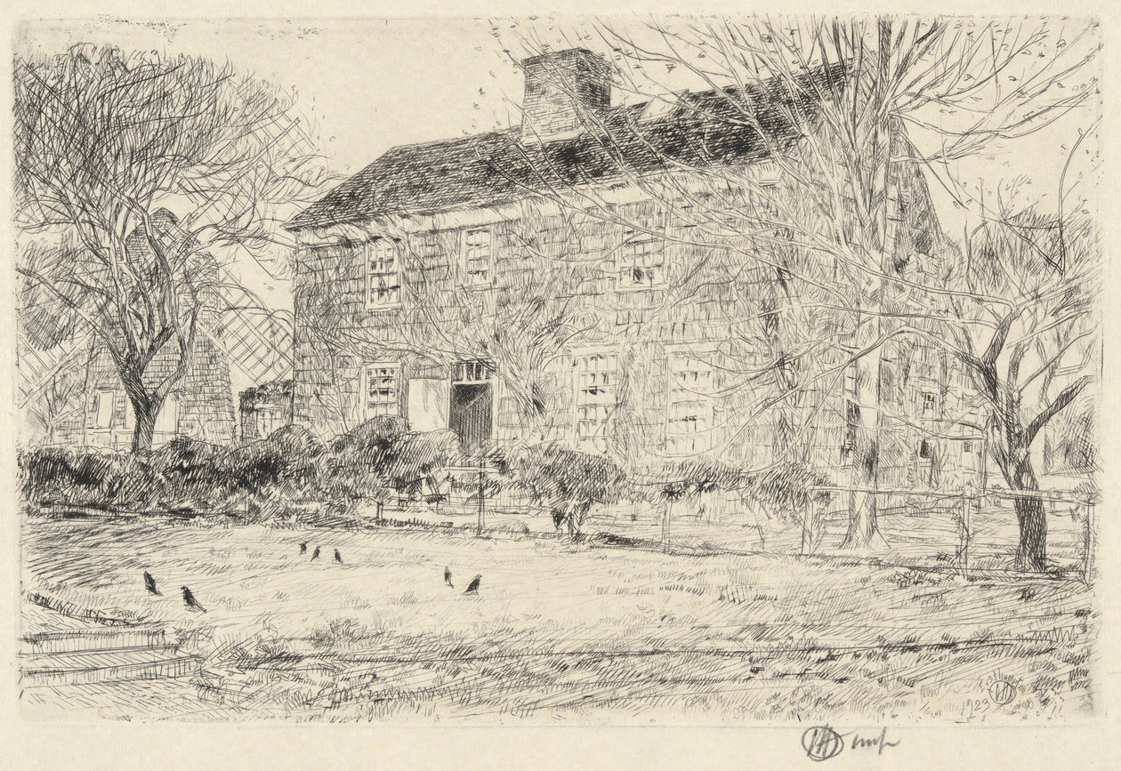 Home Sweet Home, nr. 2, Easthampton, 1923 av Childe Hassam