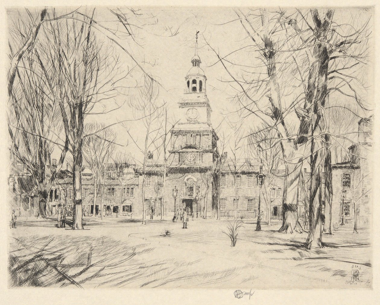 Independence Hall, Philadelphia, 1926 av Childe Hassam