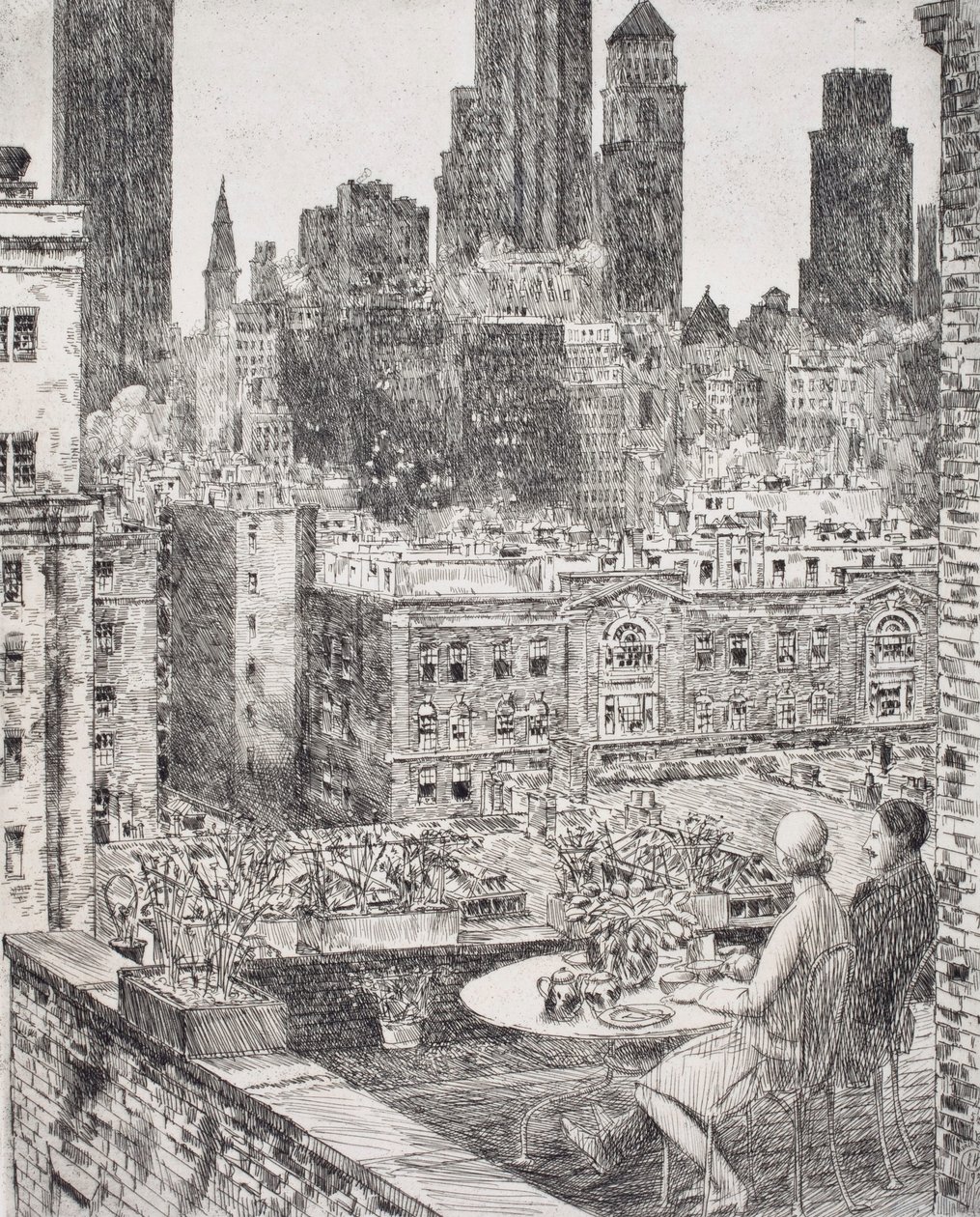 New York, våren 1931 av Childe Hassam