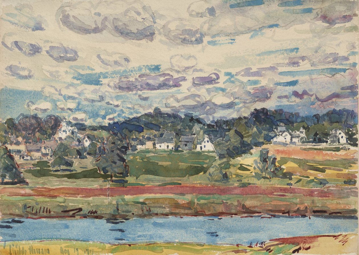 Newfields, New Hampshire av Childe Hassam