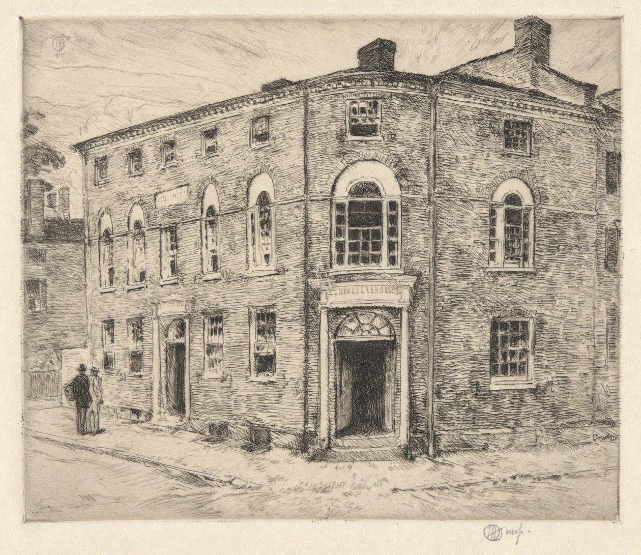 Old Custom House, Portsmouth, 1915 av Childe Hassam