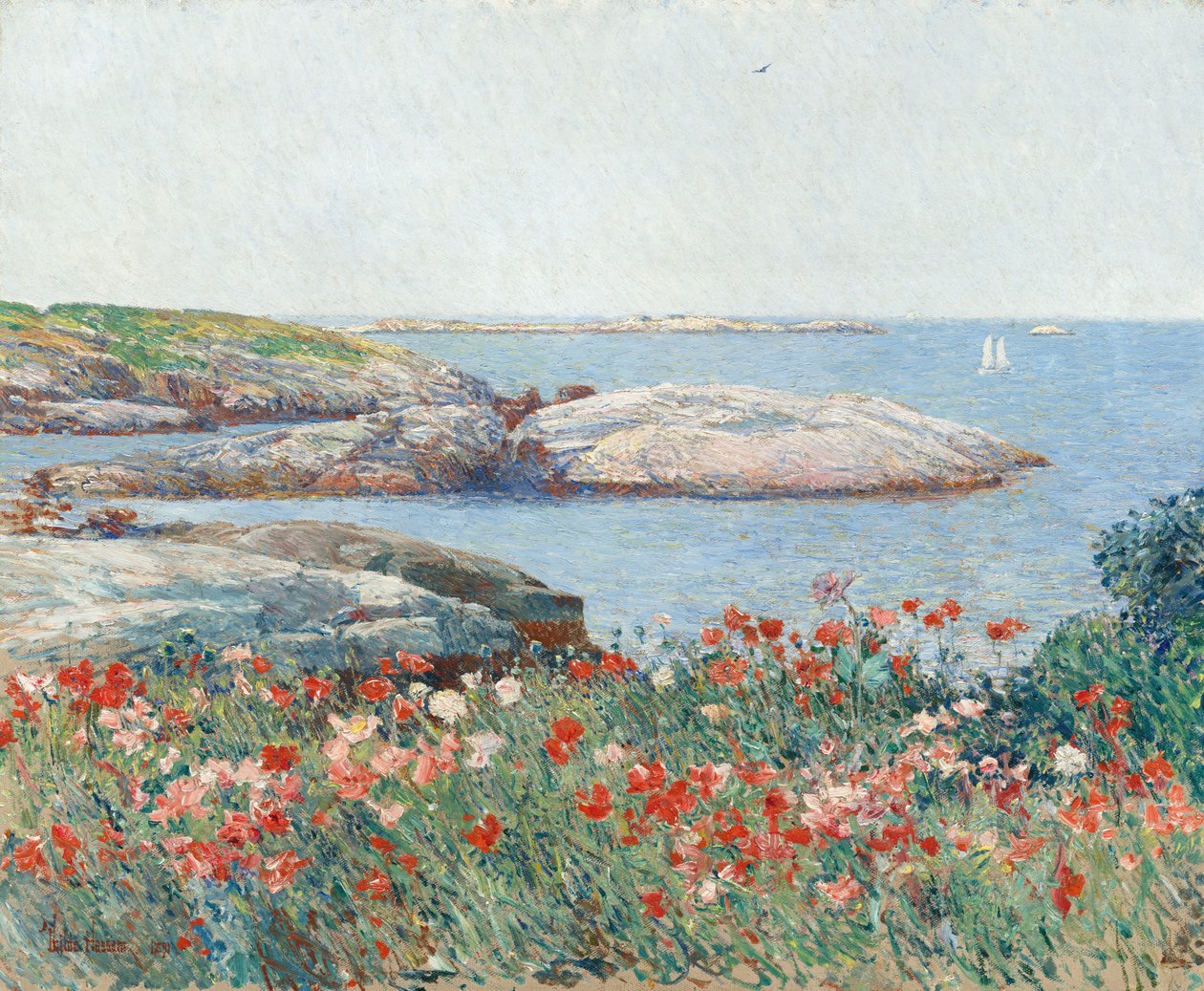 Valmuer, Shoals Isles av Childe Hassam